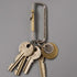 Candy Design & Works Kendric Spring Snap Hook Key Ring in Nickel & Brass